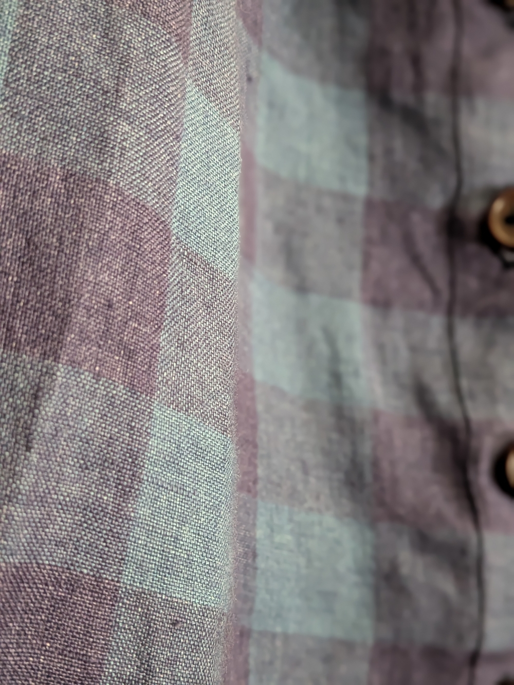 Pryne & Smith Navy Plaid Sleeveless Button Front Dress - Picture 4 of 4